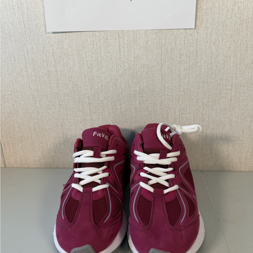 FitVille‎ Women Extra Wide Sneakers Arch Fit Comfort Walking Shoes for Flat Feet